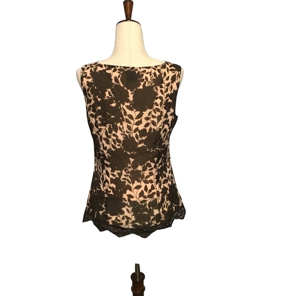 Ann Taylor Silk Floral Lace Sleeveless Camisole Size 6 - Picture 6 of 8